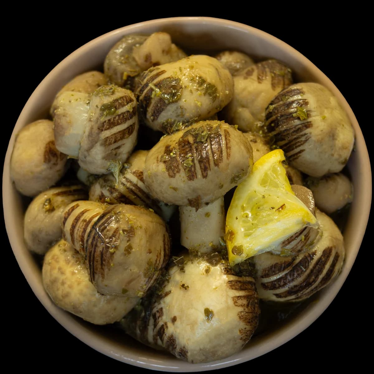 قارچ گریلشده