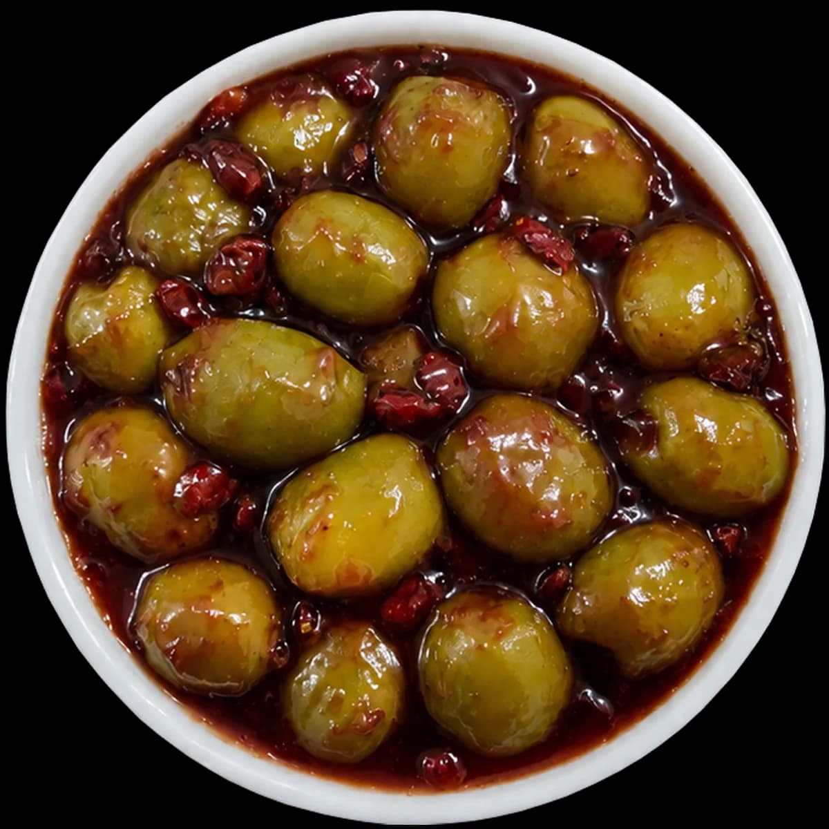 زیتون با میوه های جنگلی